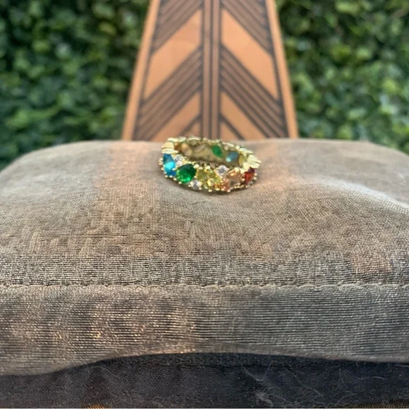Park Lane “BIJOUX” Multicolor Gemstone Ring Size 10 - Picture 3 of 7